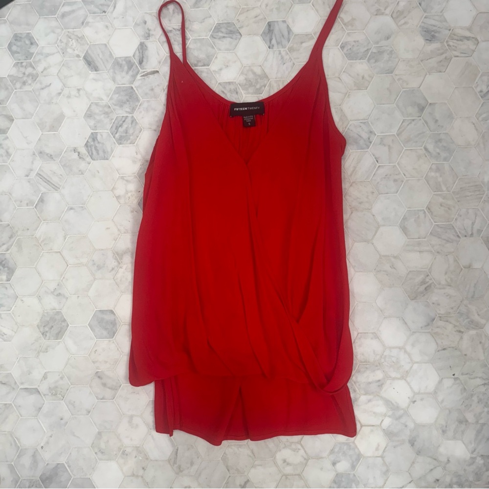 Fifteen Twenty Faux Wrap Hi Low Tank